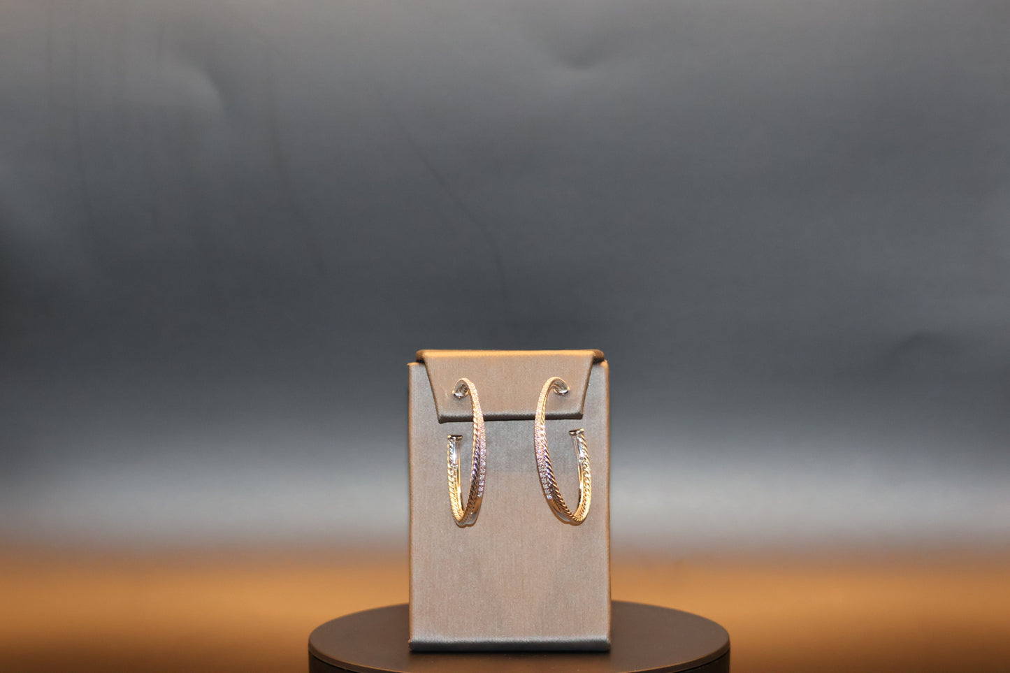 David Yurman Crossover Large Diamond Hoops