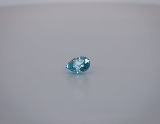 Blue Zircon Pear Shape 1.35cts