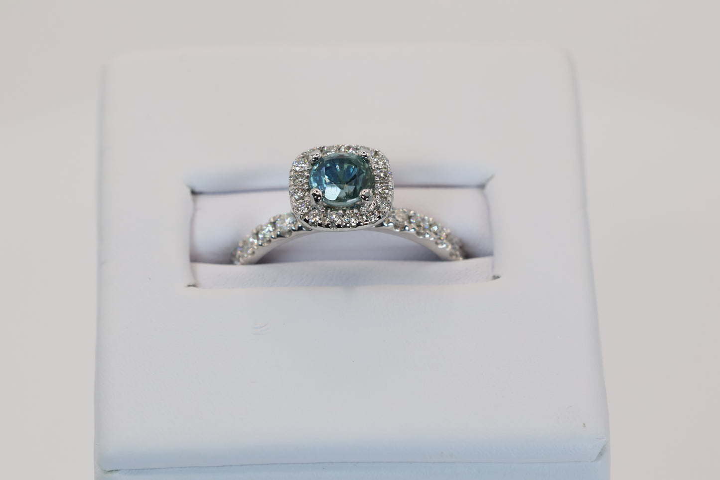 Round Montana Sapphire Ring