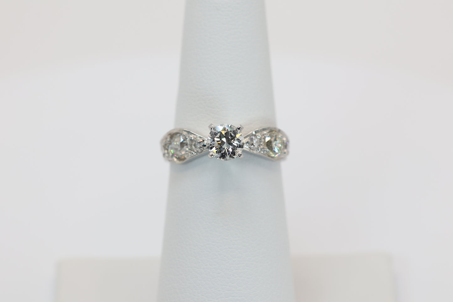 Vintage Platinum Diamond Ring