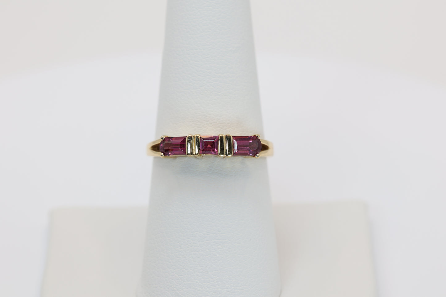 Modern Garnet Ring