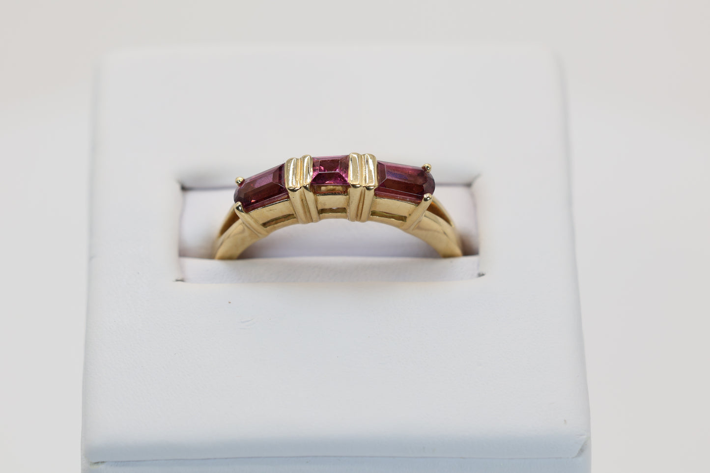 Modern Garnet Ring