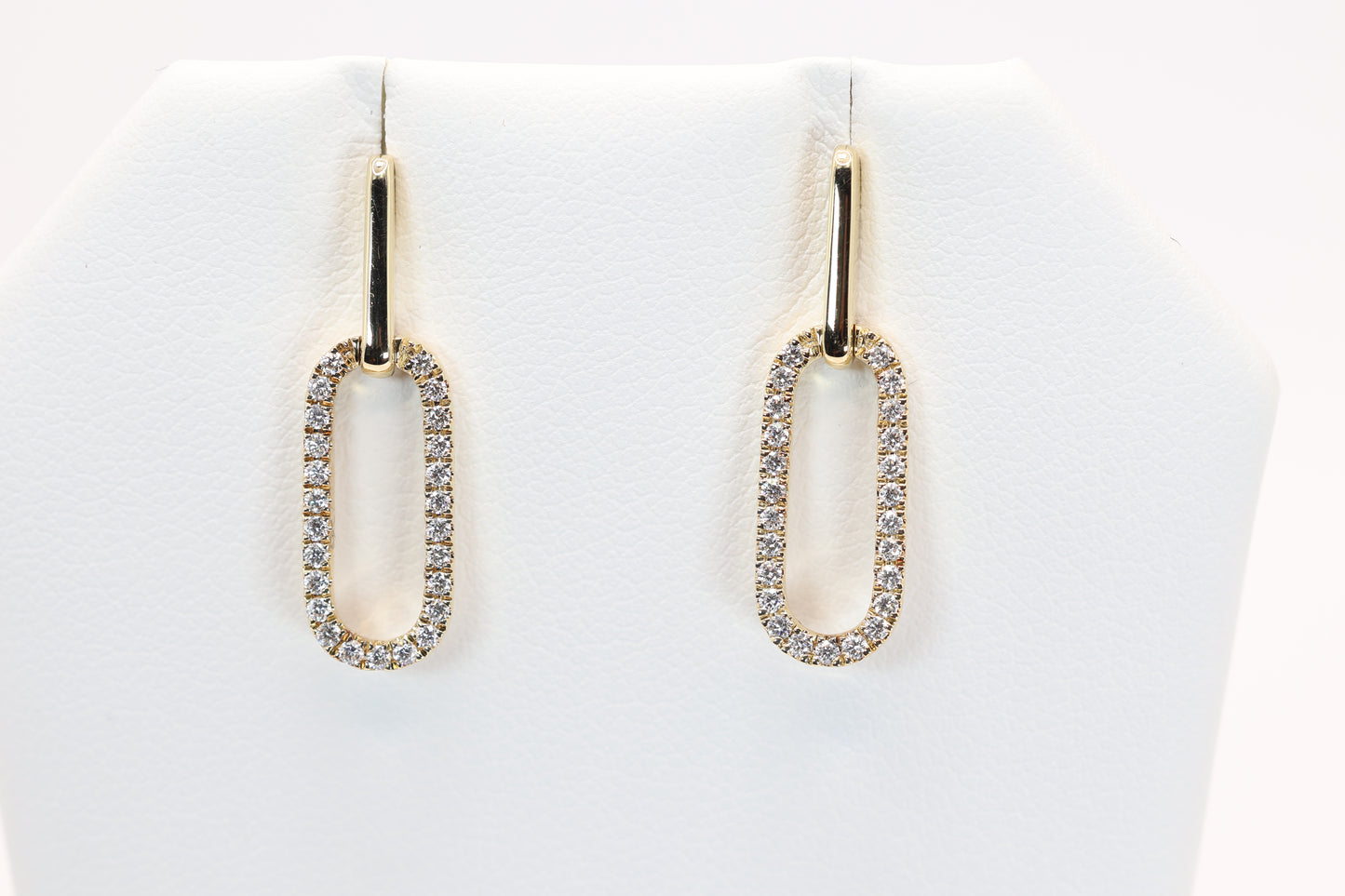 Paperclip Diamond Earrings