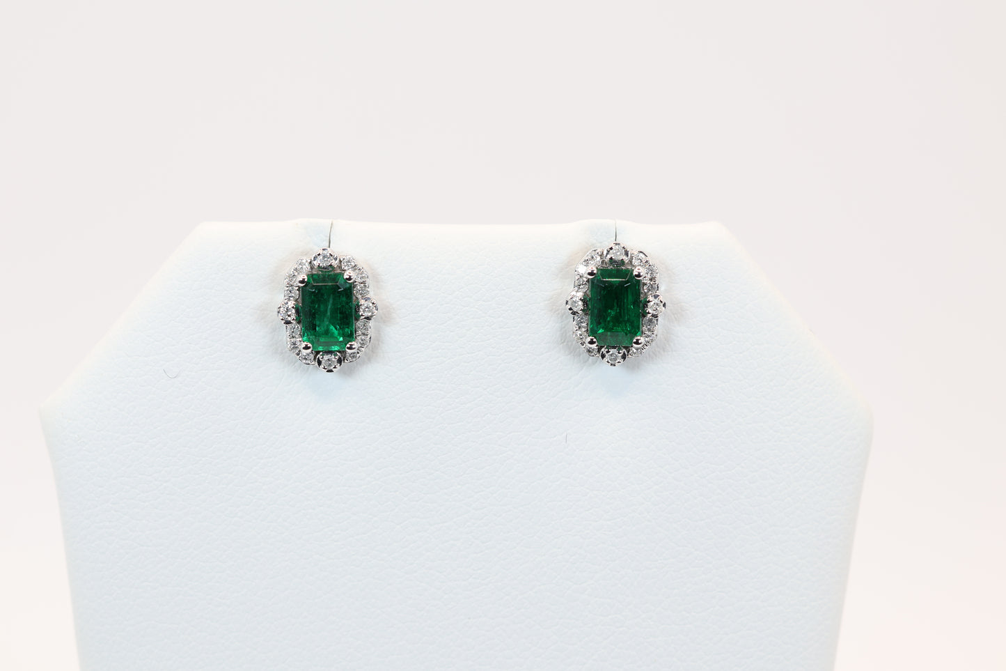 Emerald and Diamond Earrings