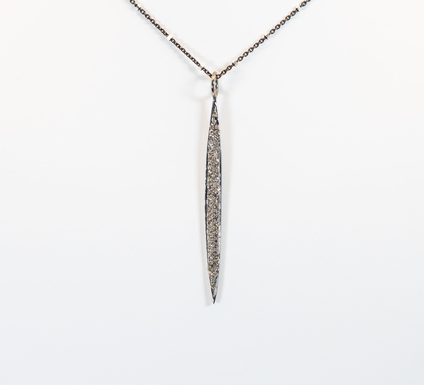 Spiked Pendant with Diamonds