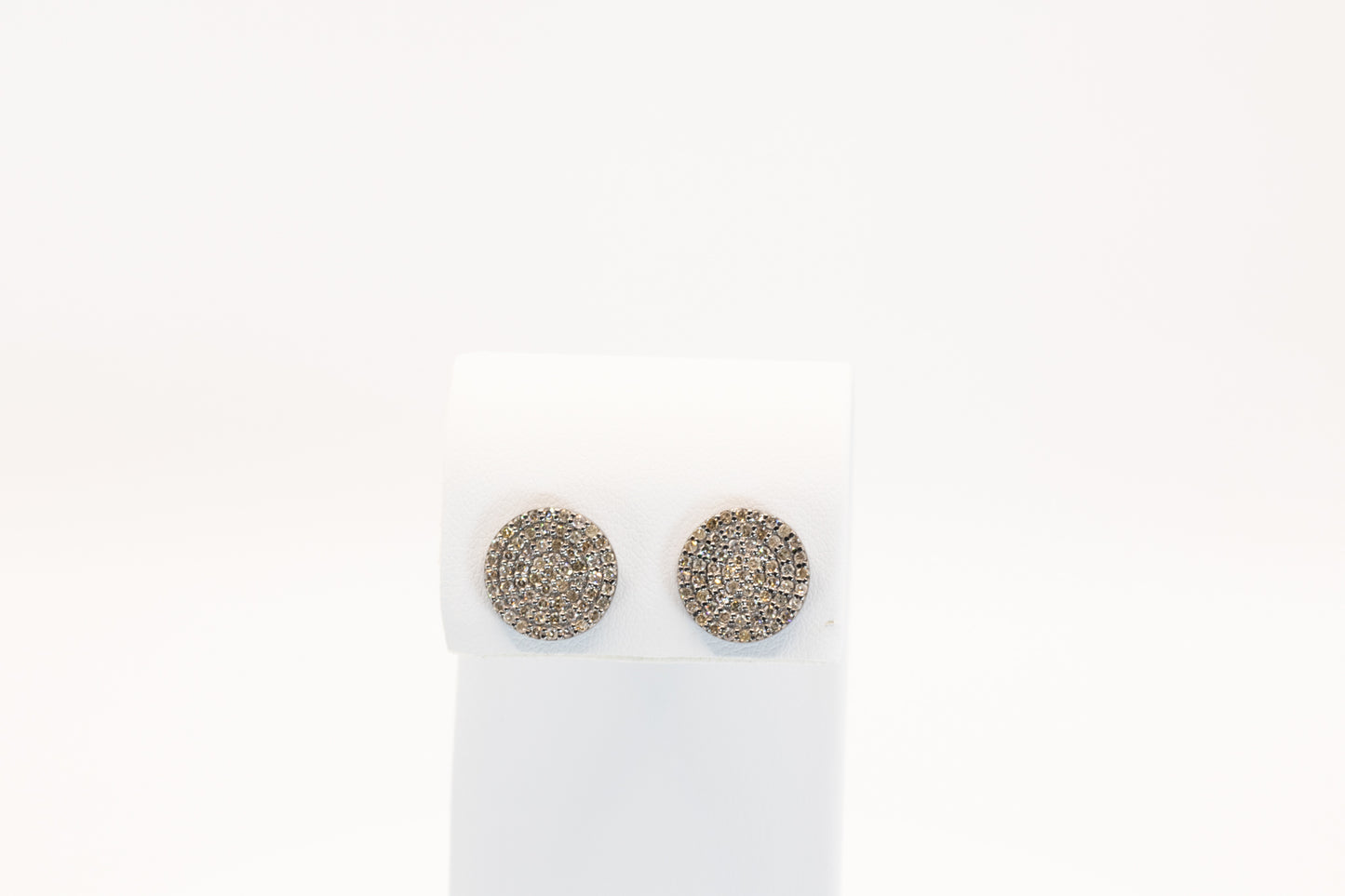 Pave Diamond Round Studs
