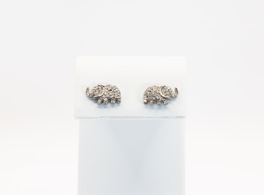 Elephant Pave Diamond Studs