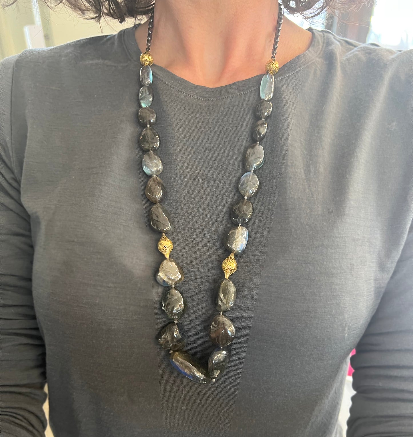 Medium Labradorite Necklace