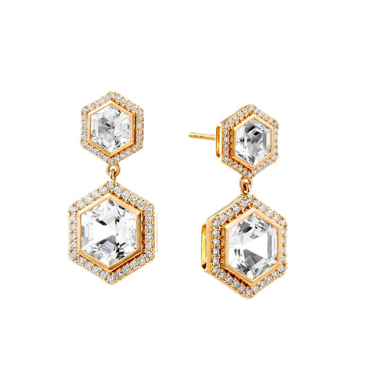 Geometrix Double Drop Earrings