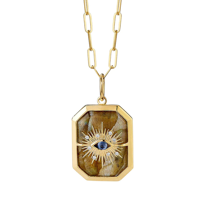 Chakra Evil Eye Gemstone Pendant