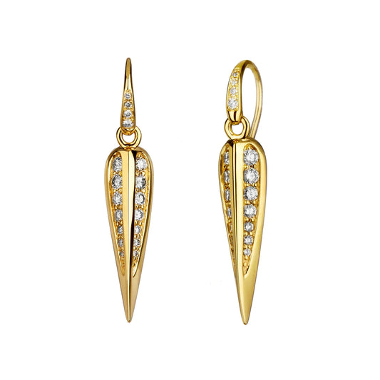 Jardin Small Love Leaf Earrings 18 karat yellow gold