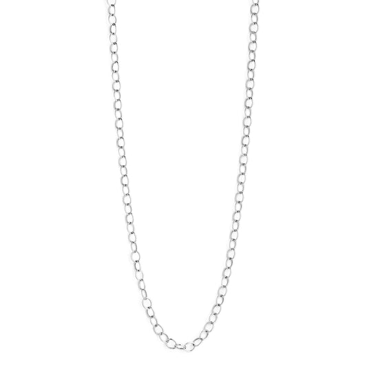 18 Karat White Gold Large Link Chain 20 inch