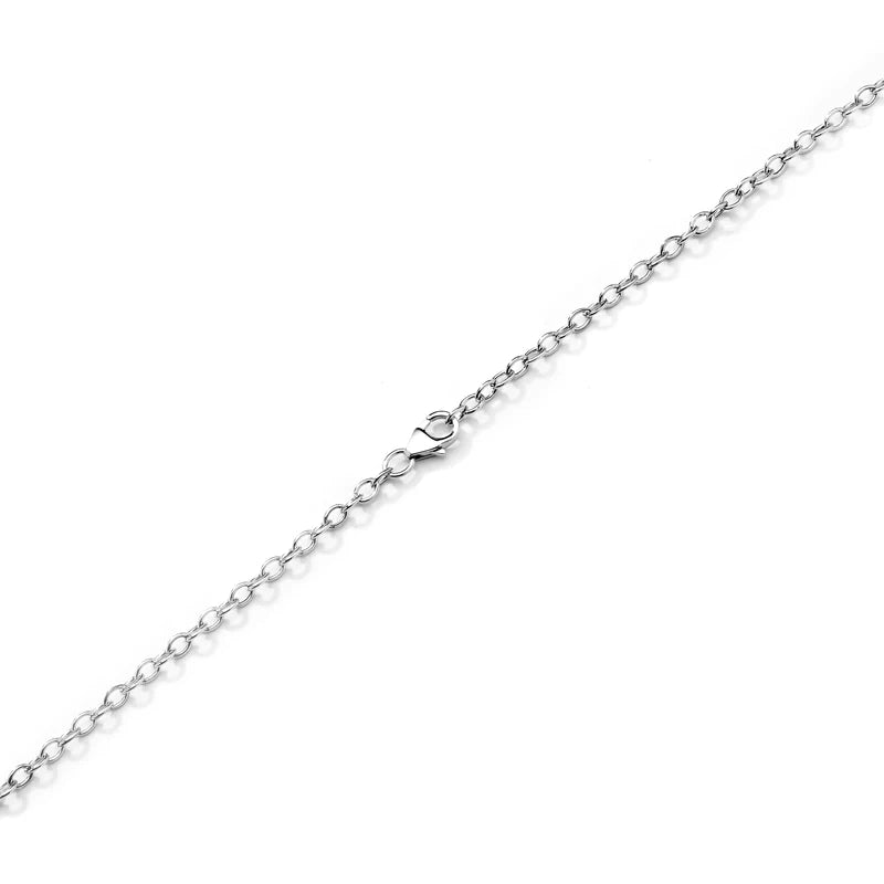 18 Karat White Gold Small Link Chain 30 inch