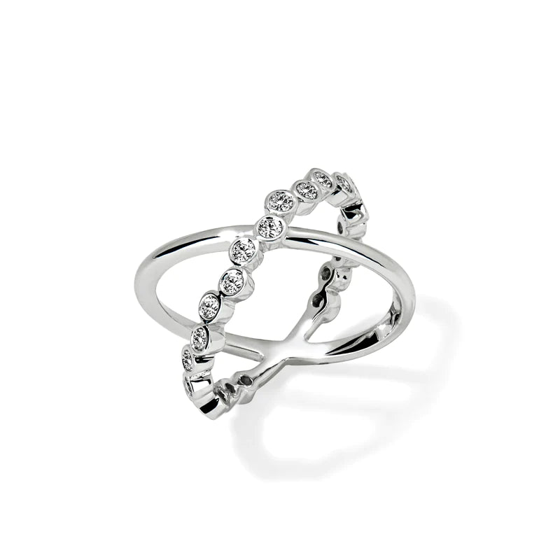 Cosmic Diamond Cross Ring