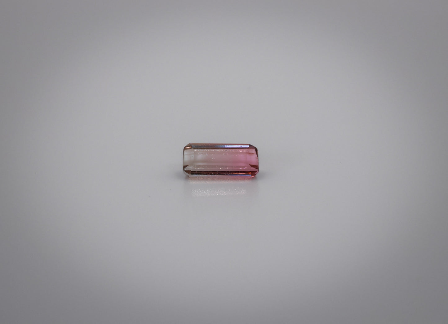Bicolor Tourmaline Elongated Emerald Shape .88cts.