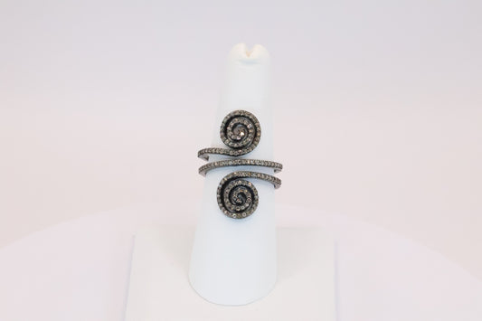 Swirl Diamond Ring