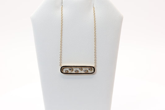 Diamond Paperclip Necklace