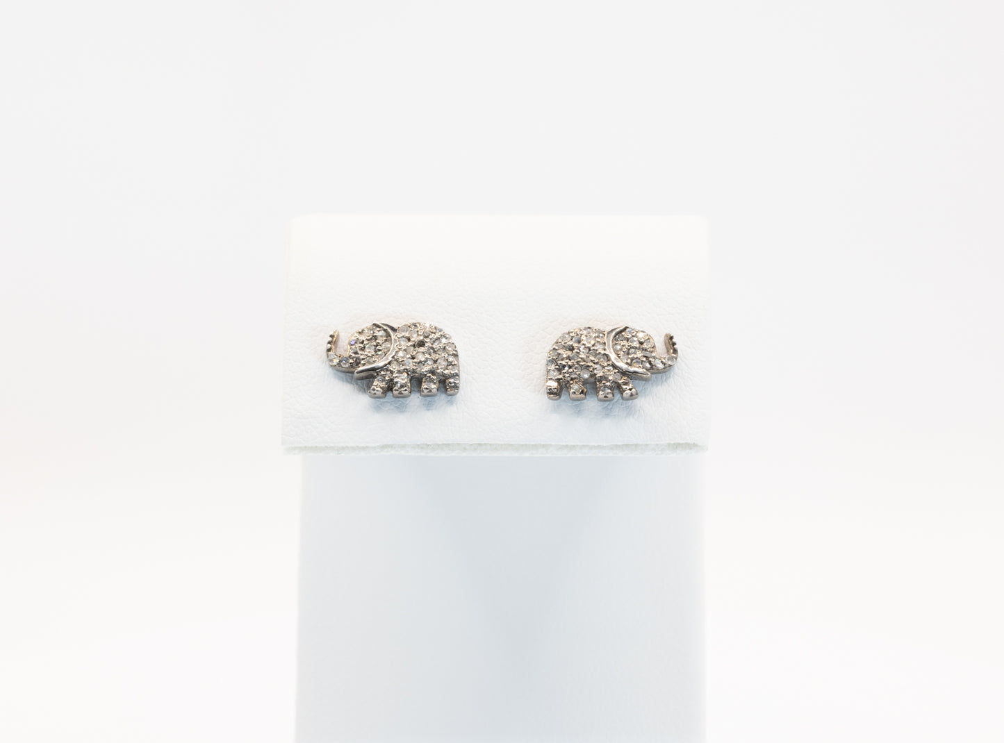 Elephant Pave Diamond Studs