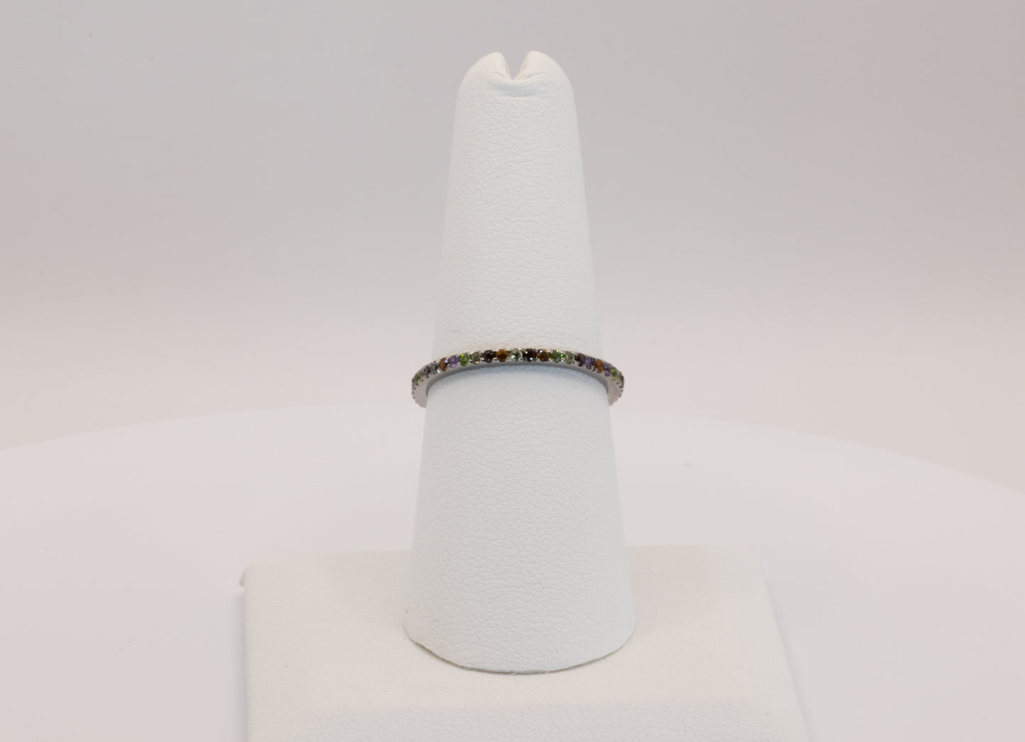 Multi-Color Sapphire Eternity Ring