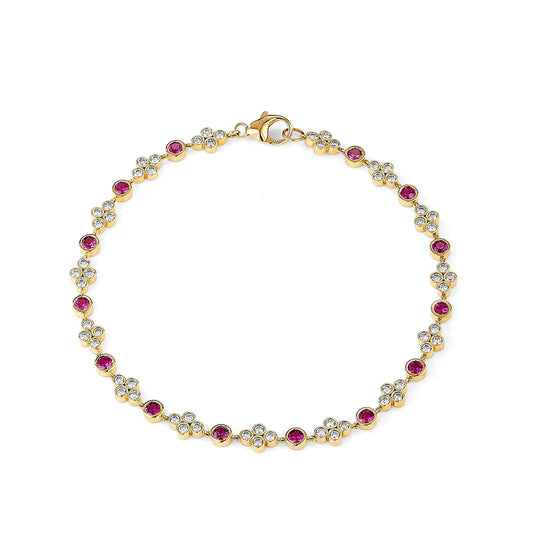 Mogul Ruby and Diamond Bracelet